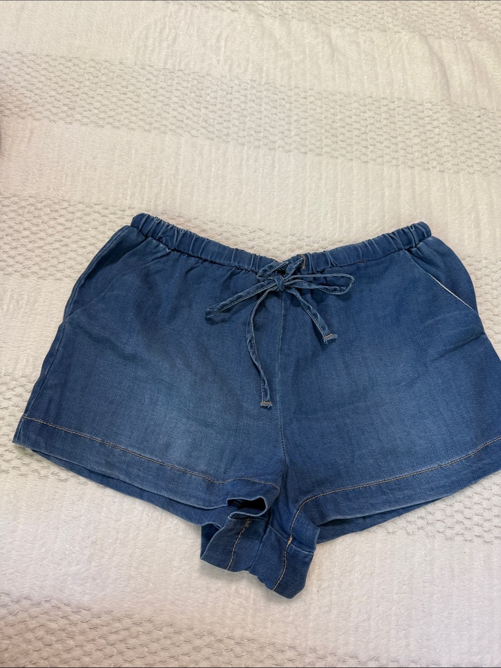 Indigo Rein Blue Drawstring Denim Shorts